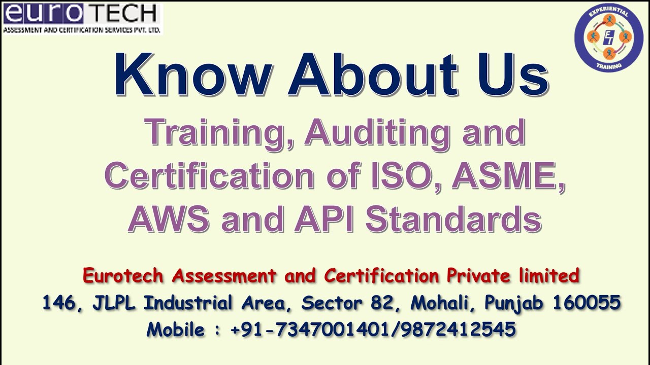 Eurotech Brief I Training, Testing, Calibration and Auditing I NABL Lab I International Foot Prints