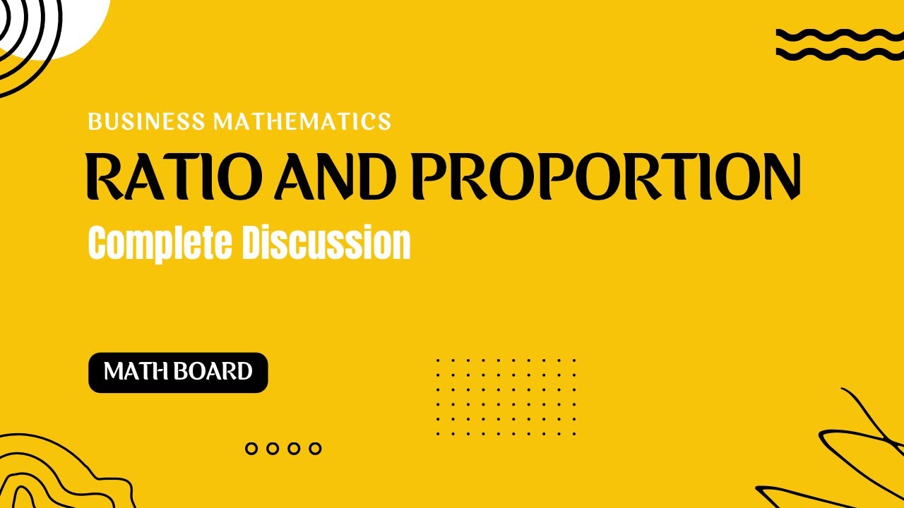 Ratio and Proportion