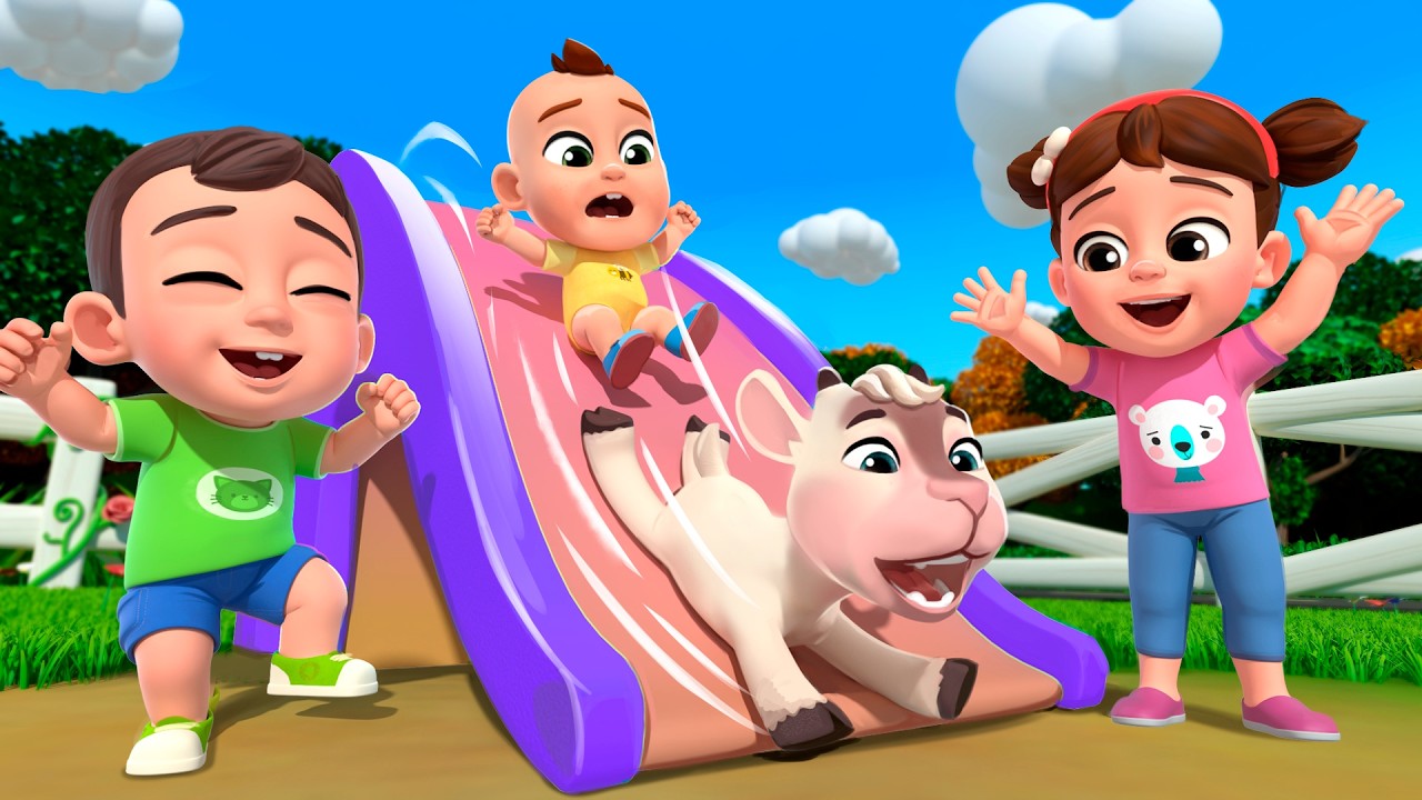 Slide With Baby, Little Lamb! | Lalafun Nursery Rhymes
