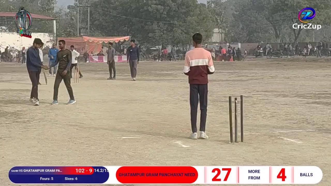 🔴 CricZ is live now:Ghatampur VS Gahiri Semifinal cricket match 2025