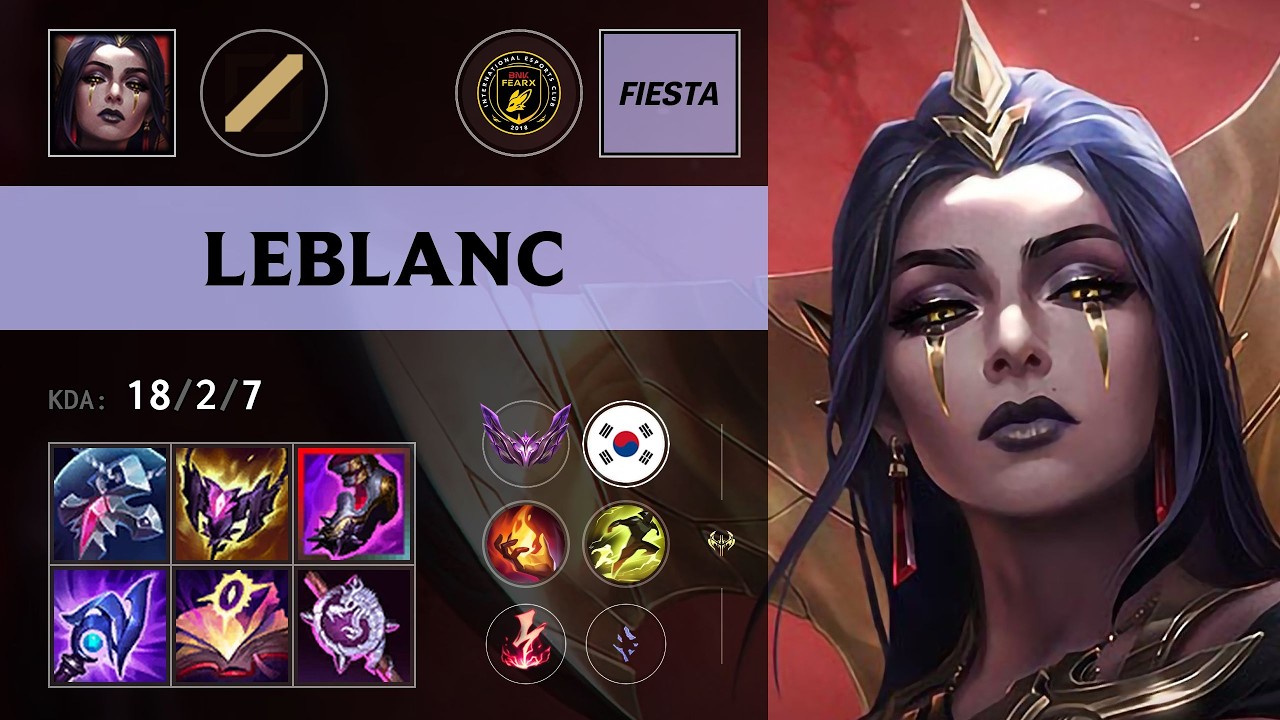 (BFX FIESTA) LeBlanc Mid vs Zoe - KR Master Patch 26.12
