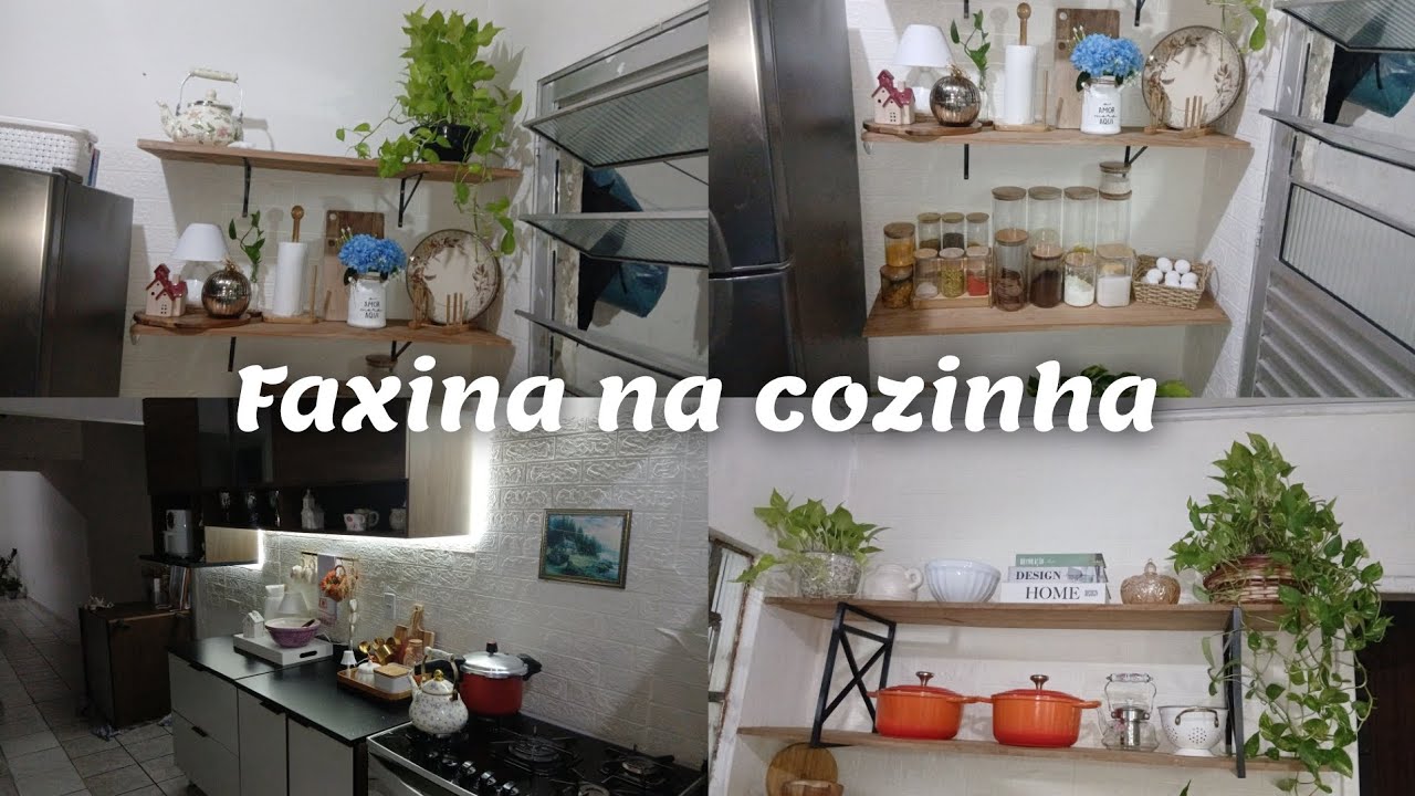 FAXINA NA COZINHA LAVEI O BANHEIRO 