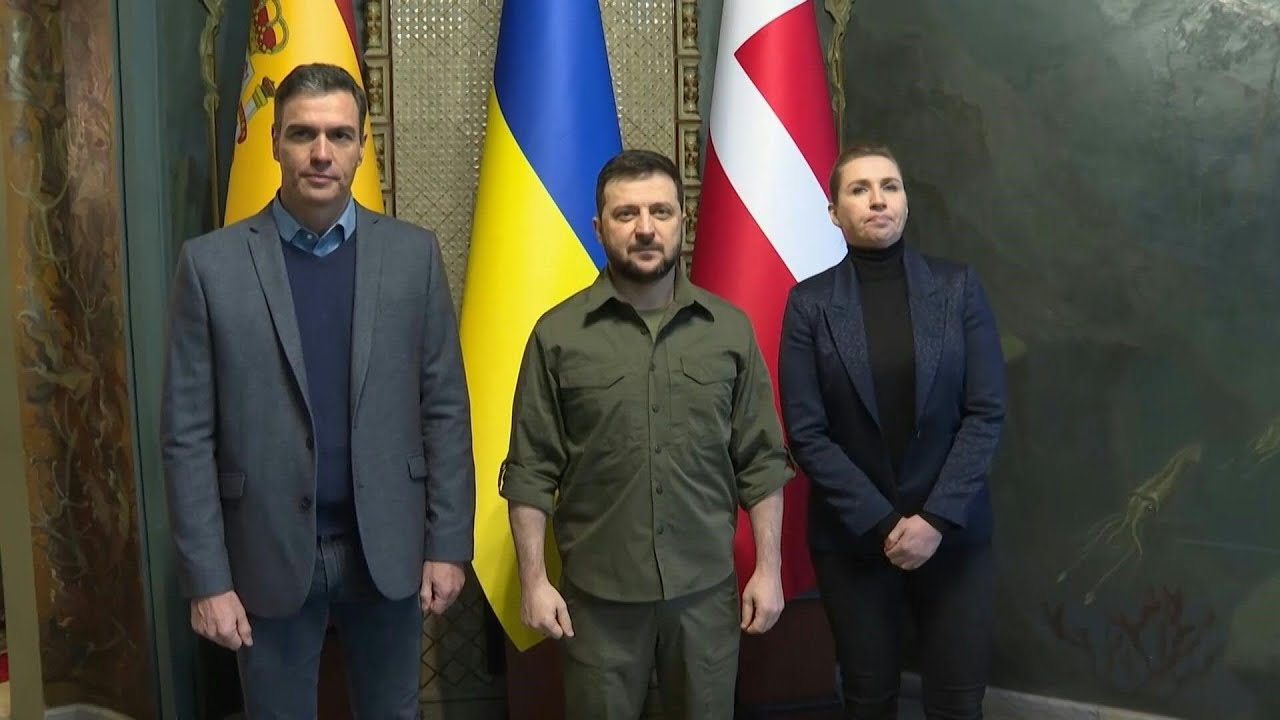 Spanish and Danish PM meet Ukrainian President | AFP