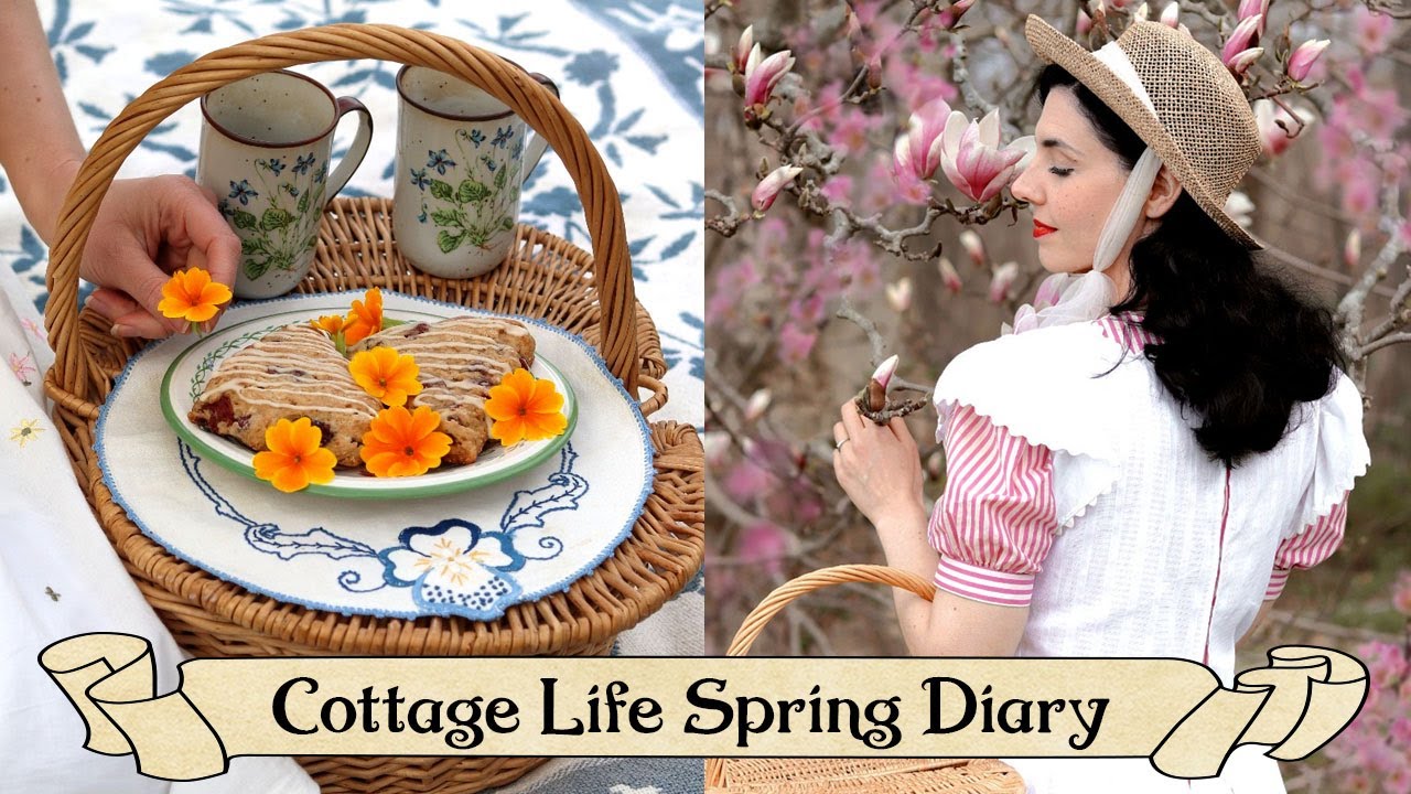 Calming Cottage Life Spring Diary🌷Vintage Decor, Recipes, Cottagecore Compilation #slowtv