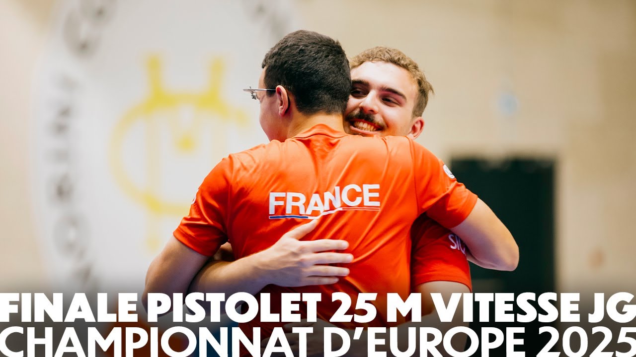 Finale Pistolet 25 m vitesse Juniors garçon - Championnat d'Europe 2025 - CNTS