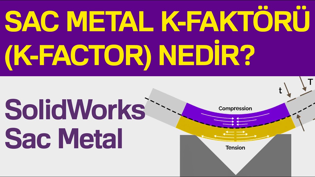 Sac Metal k-Faktörü (k-Factor) Nedir? | SolidWorks 2023 Sac Metal