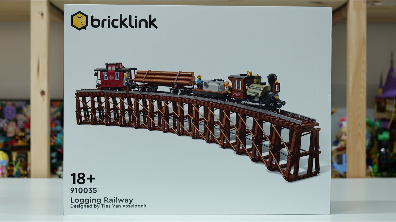 LEGO Bricklink Designer Program 910035 Logging Railway Speed Build Review