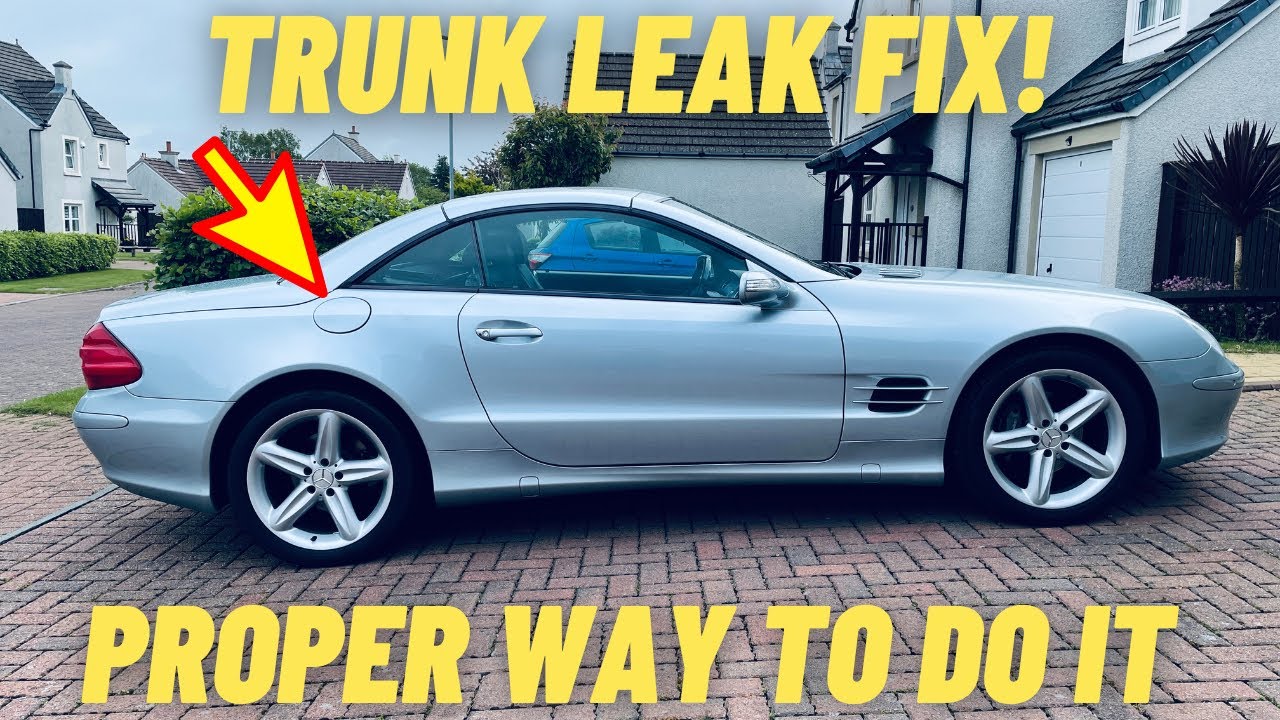 Как устранить протечку воды в багажнике Mercedes SL R230 ЧАСТЬ 2! Ремонт своими руками SL350 SL50...
