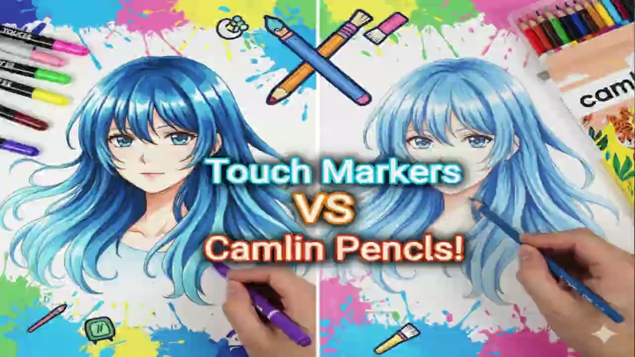 Touch alcohol makers Vs Camlin pencil ✏️ colour 