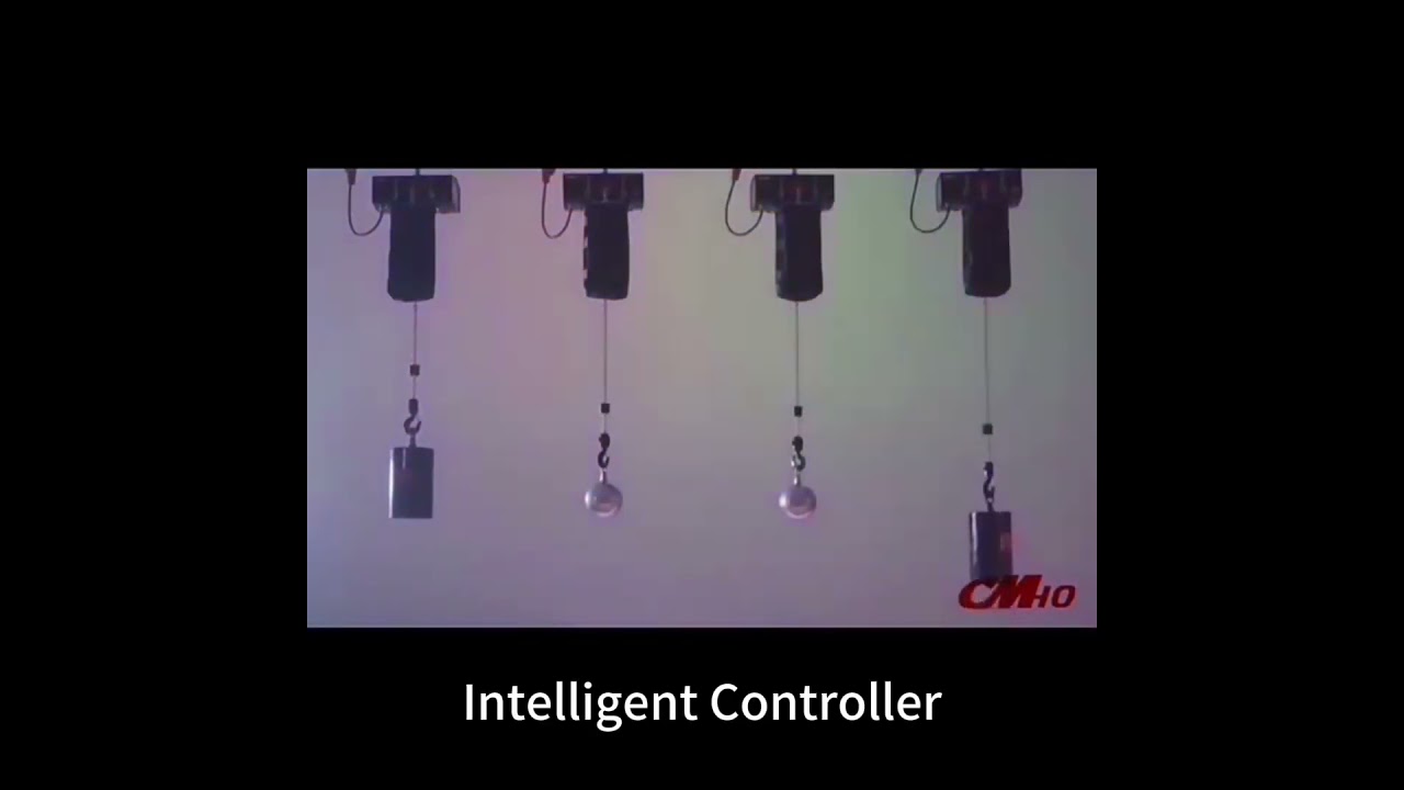 The stage electric hoist can be remotely controlled. The control box and flight case are optional.