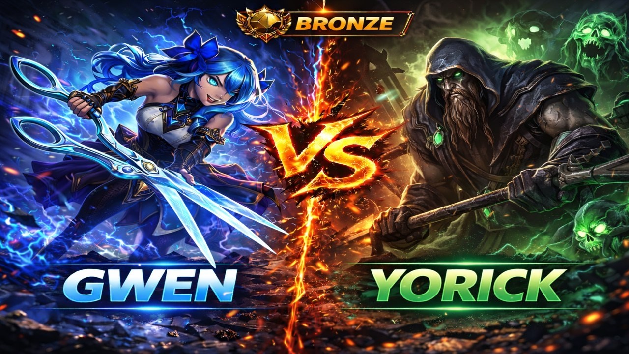 Ranked Review #26 – Gwen vs Yorick | Bronze 1 Solo Queue