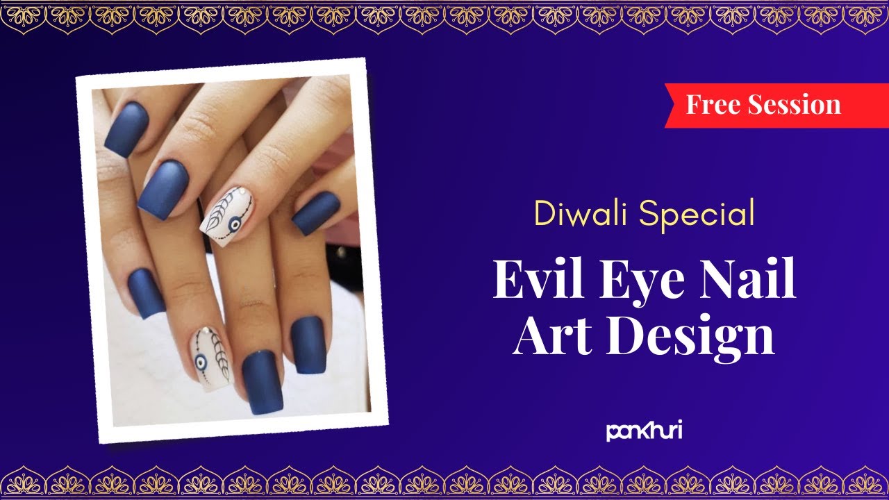 Diwali Special Evil Eye Nail Art Design | Nail Art | Live Session | Ask Pankhuri