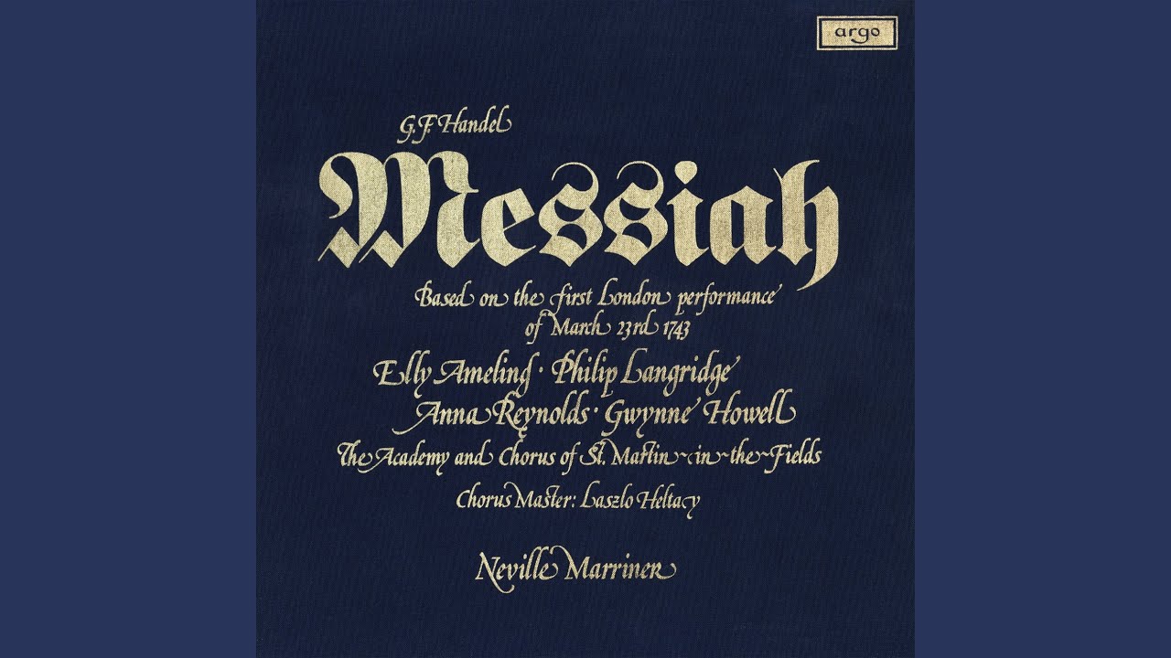 Handel: Messiah, HWV 56, Pt. 1: No. 10, Recit. For Behold, Darkness Shall Cover the Earth...