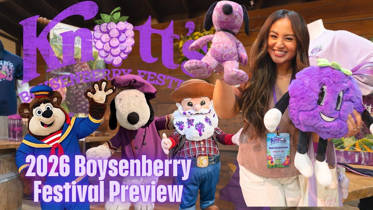 KNOTT’S BOYSENBERRY FESTIVAL 2026 PREVIEW | OVER 80 BOYSENBERRY ITEMS