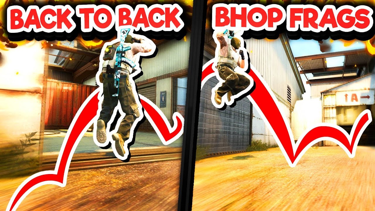 BACK TO BACK BHOP FRAGS (CS GO Funny Moments in Competitive)