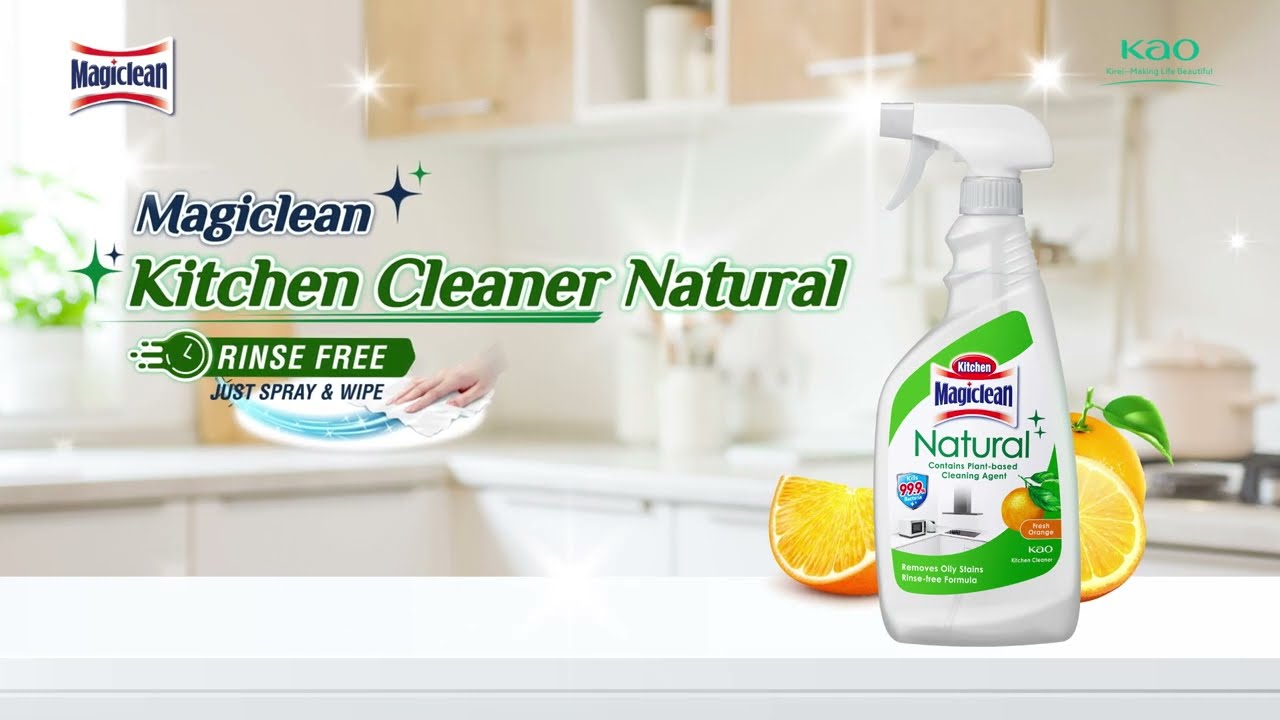 Magiclean Kitchen Cleaner Natural | Effortless Natural Cleaning! (20sec)
