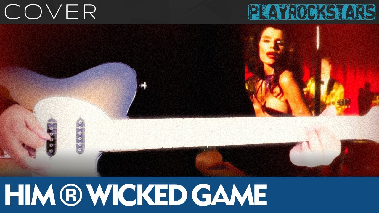 como tocar WICKED GAME en guitarra HIM ⭐️ COVER / ACORDES / SOLO / RITMO / TABS