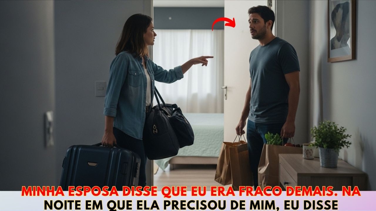 Minha esposa me deixou por um cara bem sucedido Me esqueça, ela me disse Um ano depois, na festa