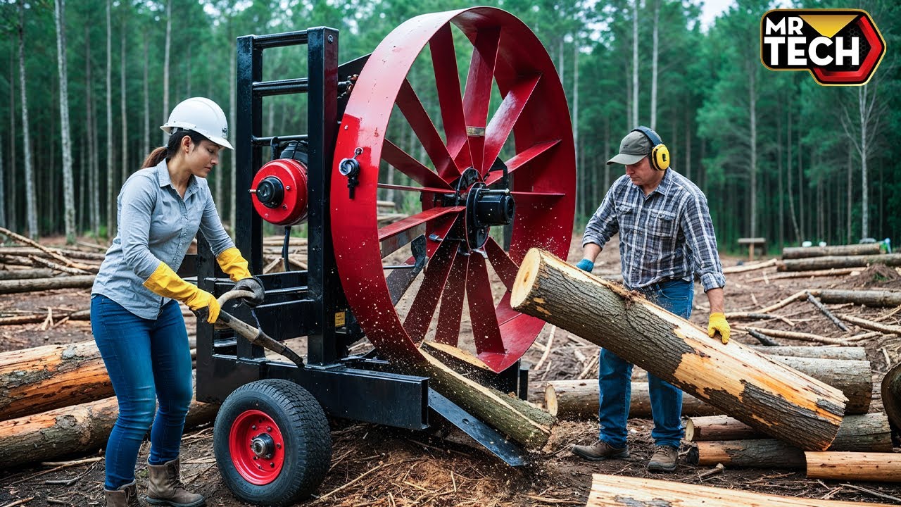 50 Mind-Blowing Firewood Processing Machines in Action! | Homemade Modern Chainsaw | Mr Tech #2