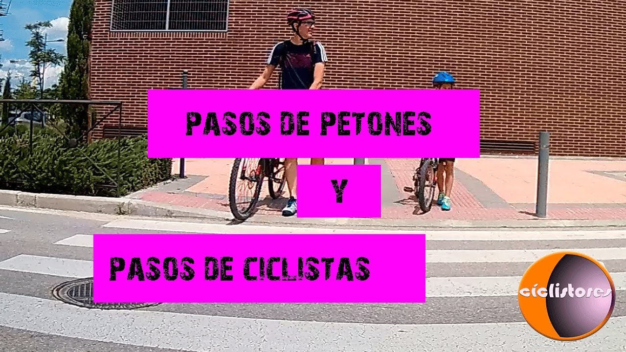 Pasos de peatones y ciclistas en bicicleta, pasos de cebra
