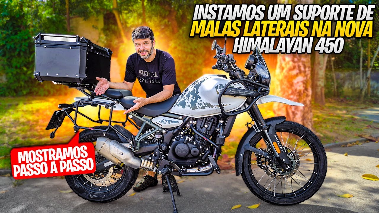 MELHOR SUPORTE DE MALAS LATERAIS PARA A HIMALAYAN 450 - INSTALAÇÃO PASSO A PASSO - MECANICANDO