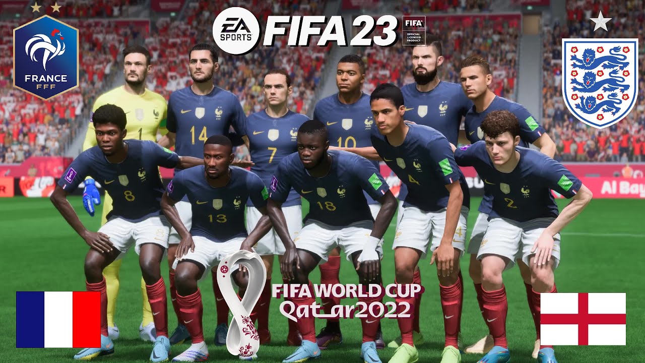 COUPE DU MONDE 2022: ANGLETERRE - FRANCE 1/4 DE FINALE - FIFA 23 4K