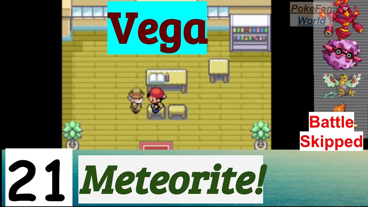 Pokemon Vega Part 21 PokeFan Got Meteorite | GBA Rom Hack