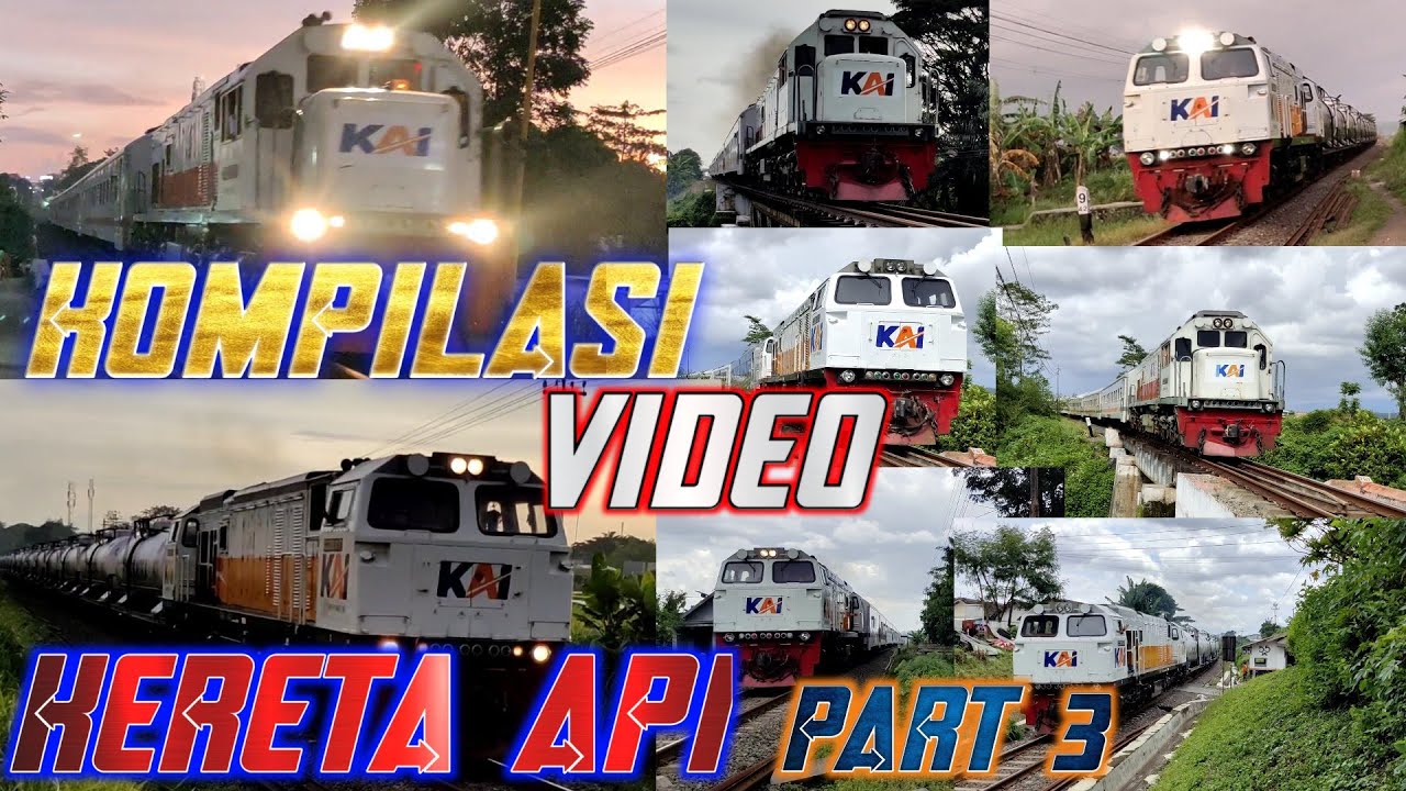 KOMPILASI VIDEO KERETA API PART 3#BM96CHANEL