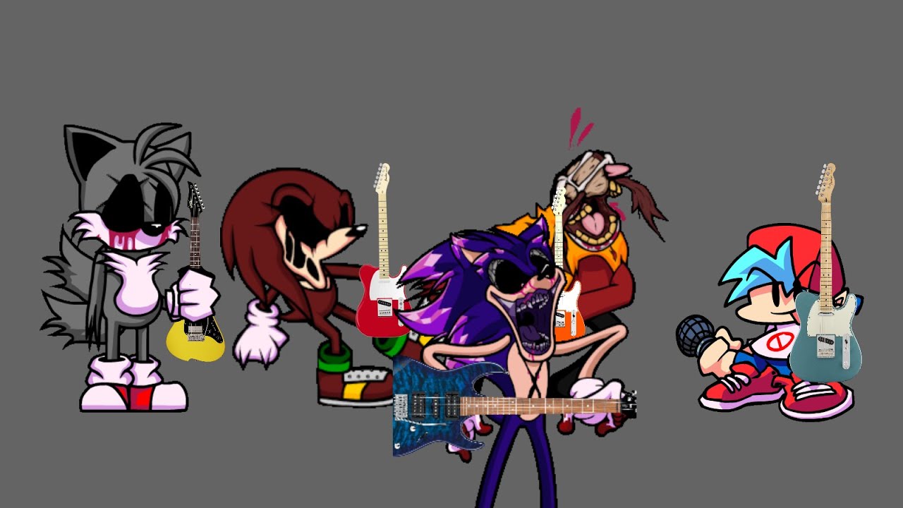 Triple Trouble but everybody has a guitar