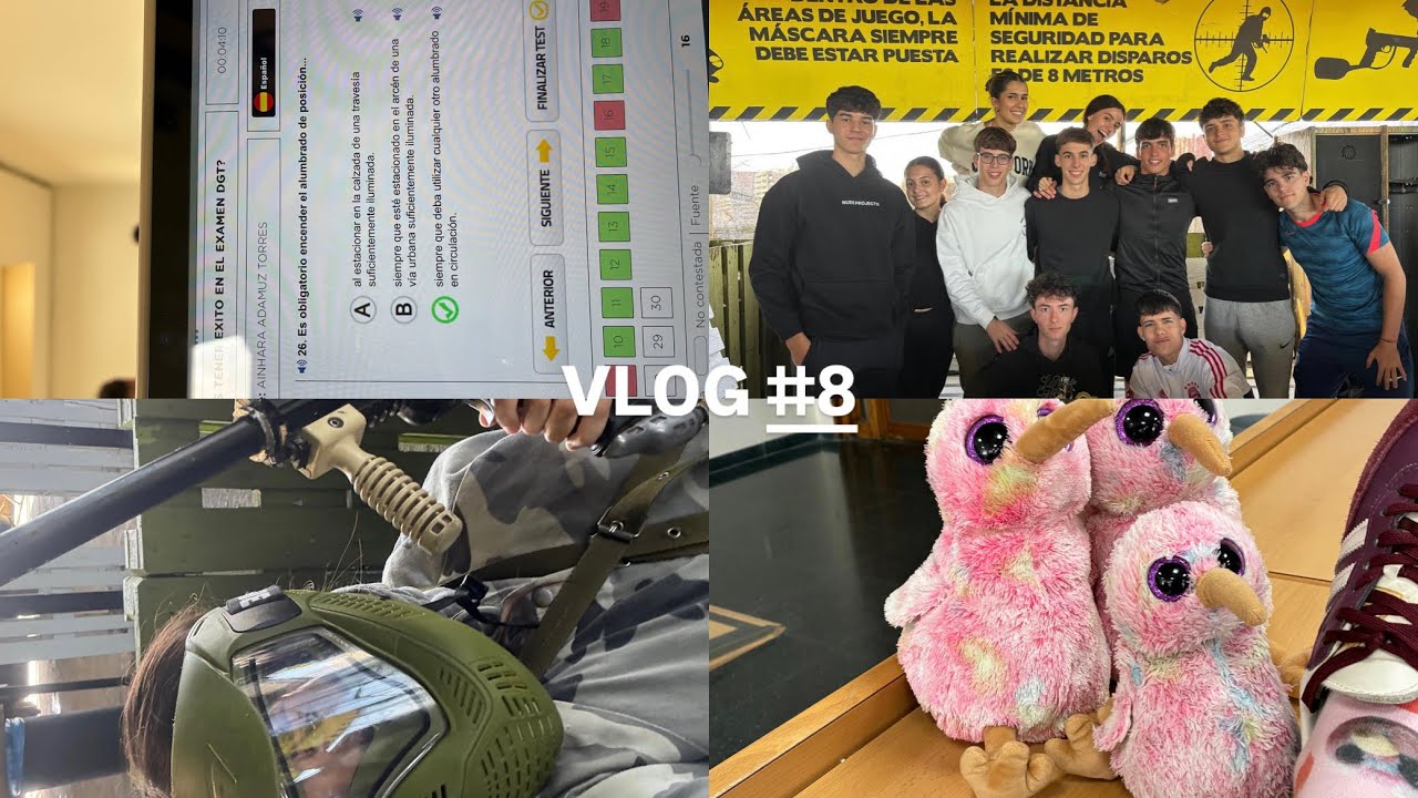 VLOG #8 UN FINDE CONMIGO; Biblioteca, paintball, cumpleaños de David,…🤓🥳🤩