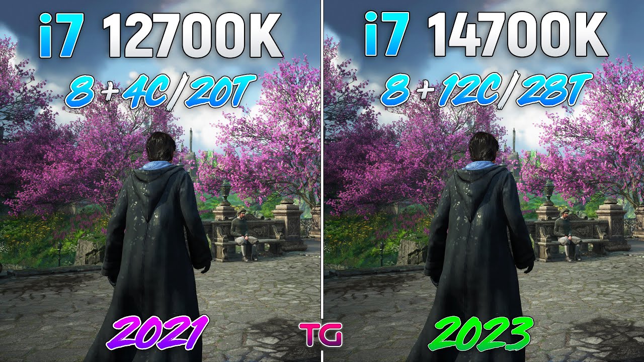 Core i7 12700K vs Core i7 14700K - Test in 10 Games