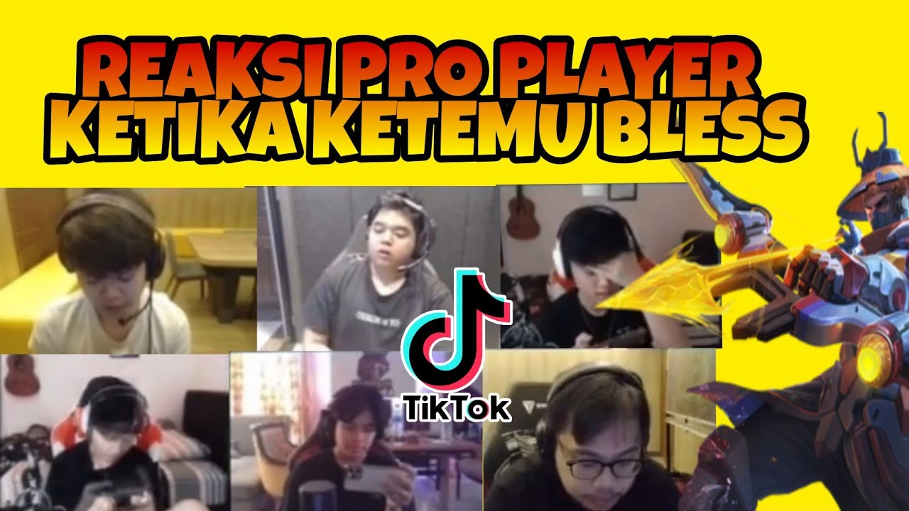 REACT TIKTOK REAKSI PRO PLAYER KETIKA KETEMU RRQ BLESS