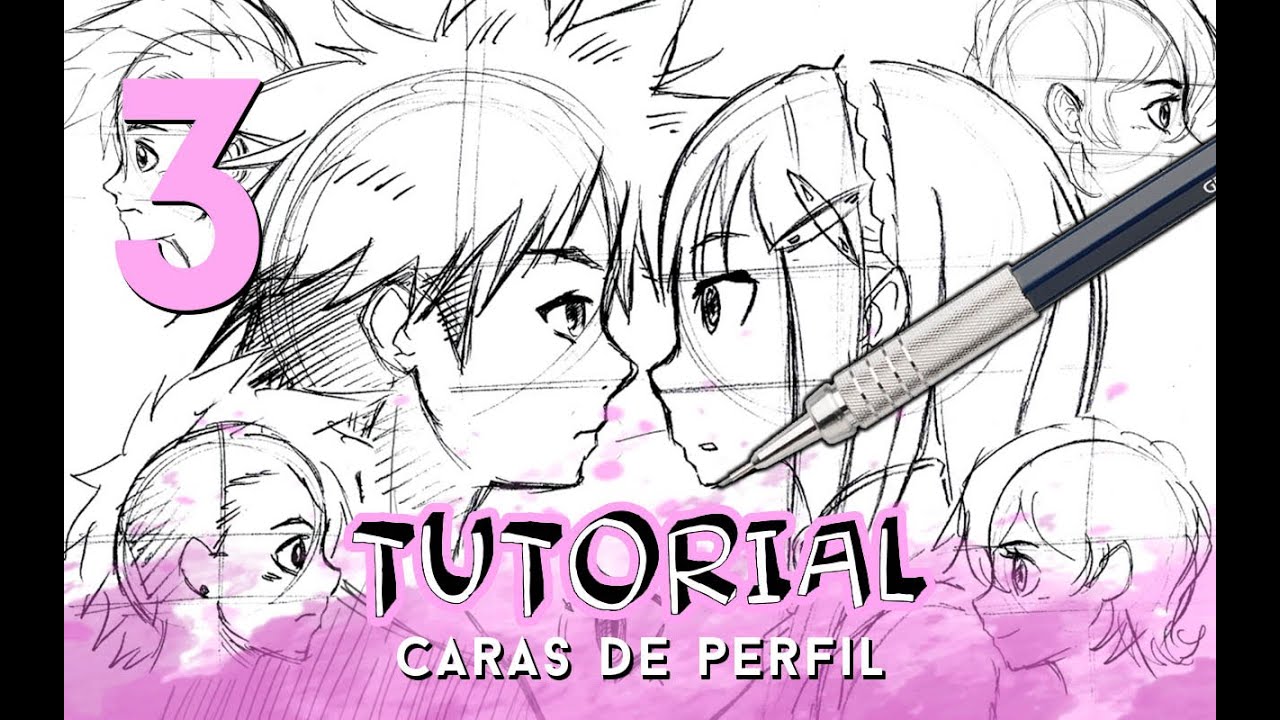 COMO DIBUJAR CARAS ANIME /MANGA DE PERFIL PASO A PASO (HOMBRE Y MUJER) | Why So Gurin
