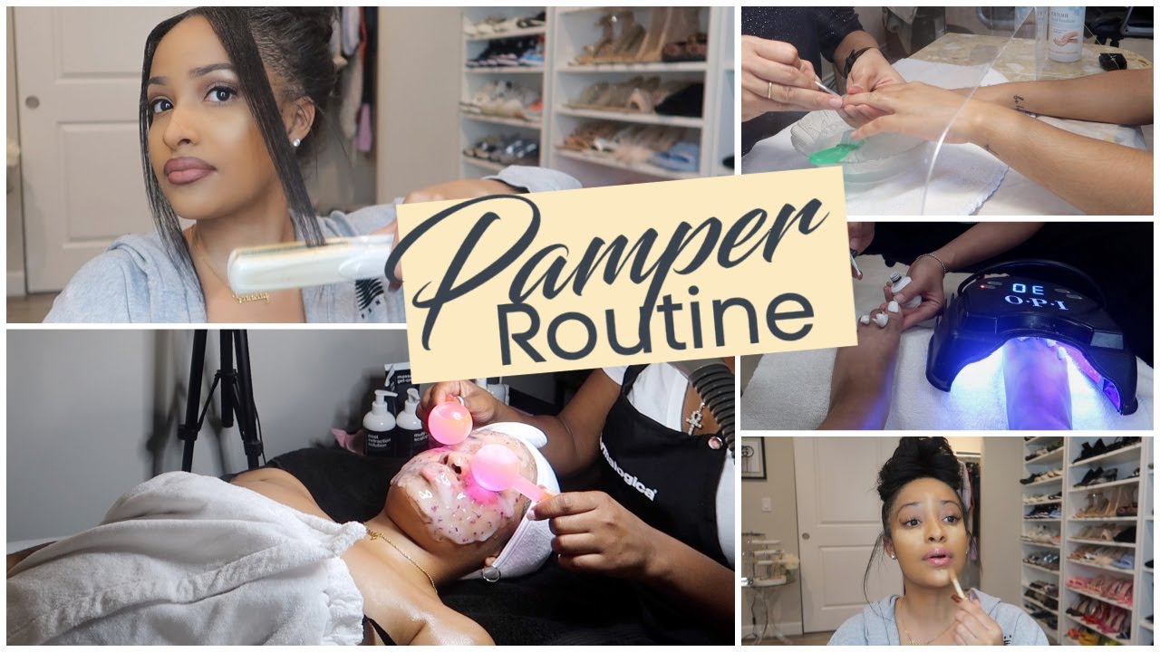 FALL NAILS DONE, HAIR DONE, EVERYTHING DID! PAMPER ROUTINE!