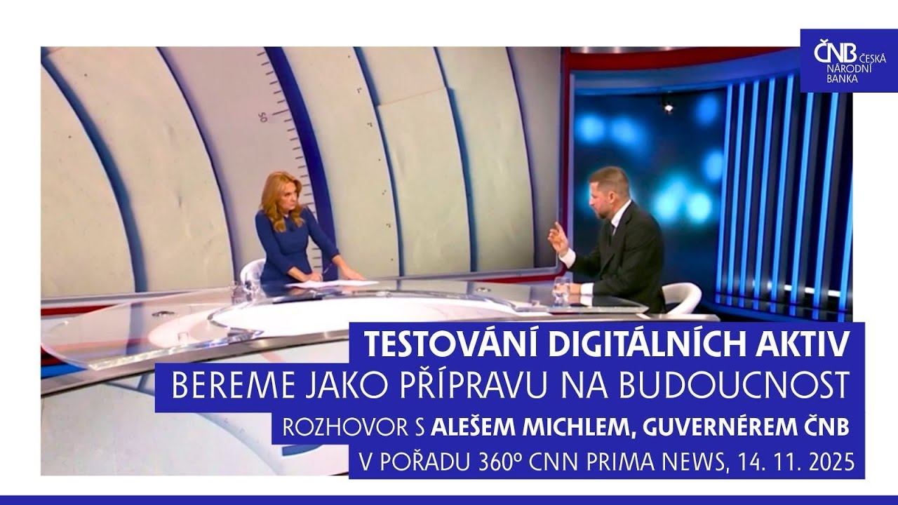 Guvernér Aleš Michl představil historicky první testovací portfolio digitálních aktiv v ČNB