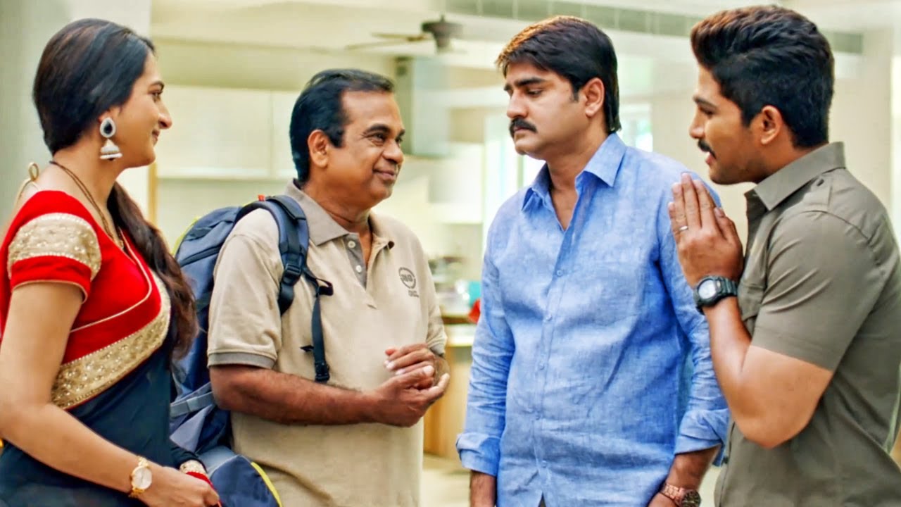 Brahmanandam अल्लू अर्जुन के पापा से मिलने आये हैं | #Sarrainodu फिल्म का Comedy सीन