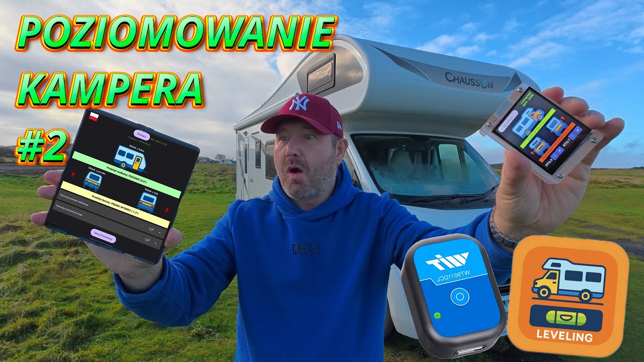 Zbudowałem własny Camper Leveler – teraz z ESP32 i aplikacją w Google Play!