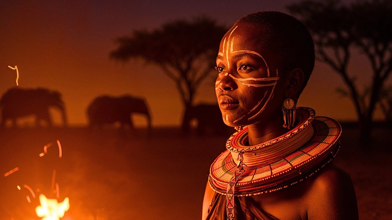 Whispering Flames of Africa | Relaxing Rhythms for Sleep, Healing and Focus