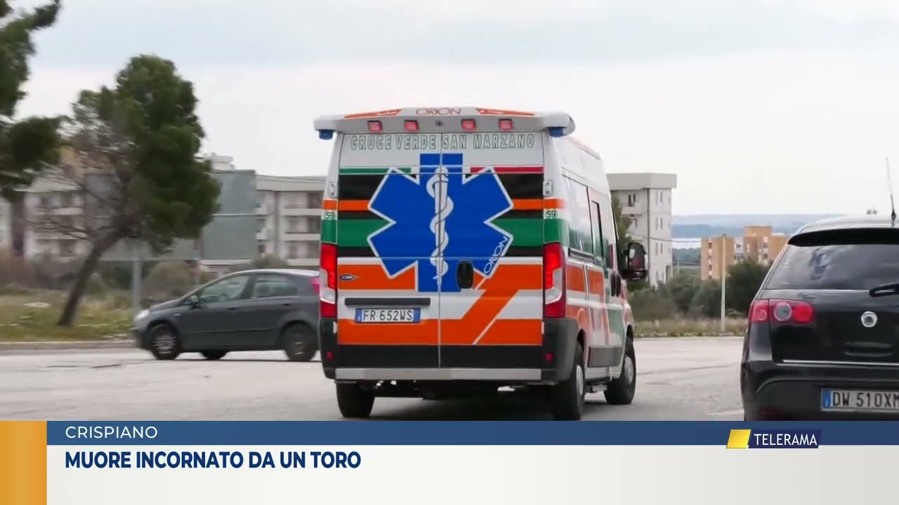 CRISPIANO MUORE INCORNATO DA UN TORO