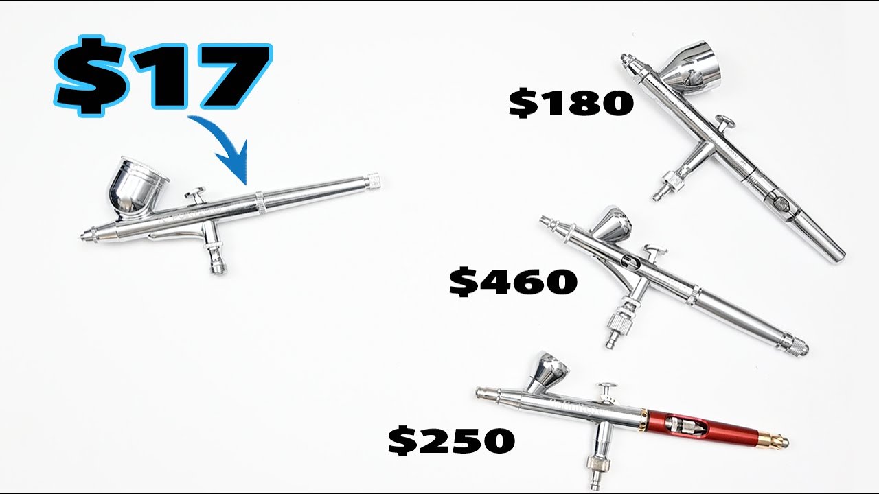Reviewing THE CHEAPEST AIRBRUSH on Amazon...