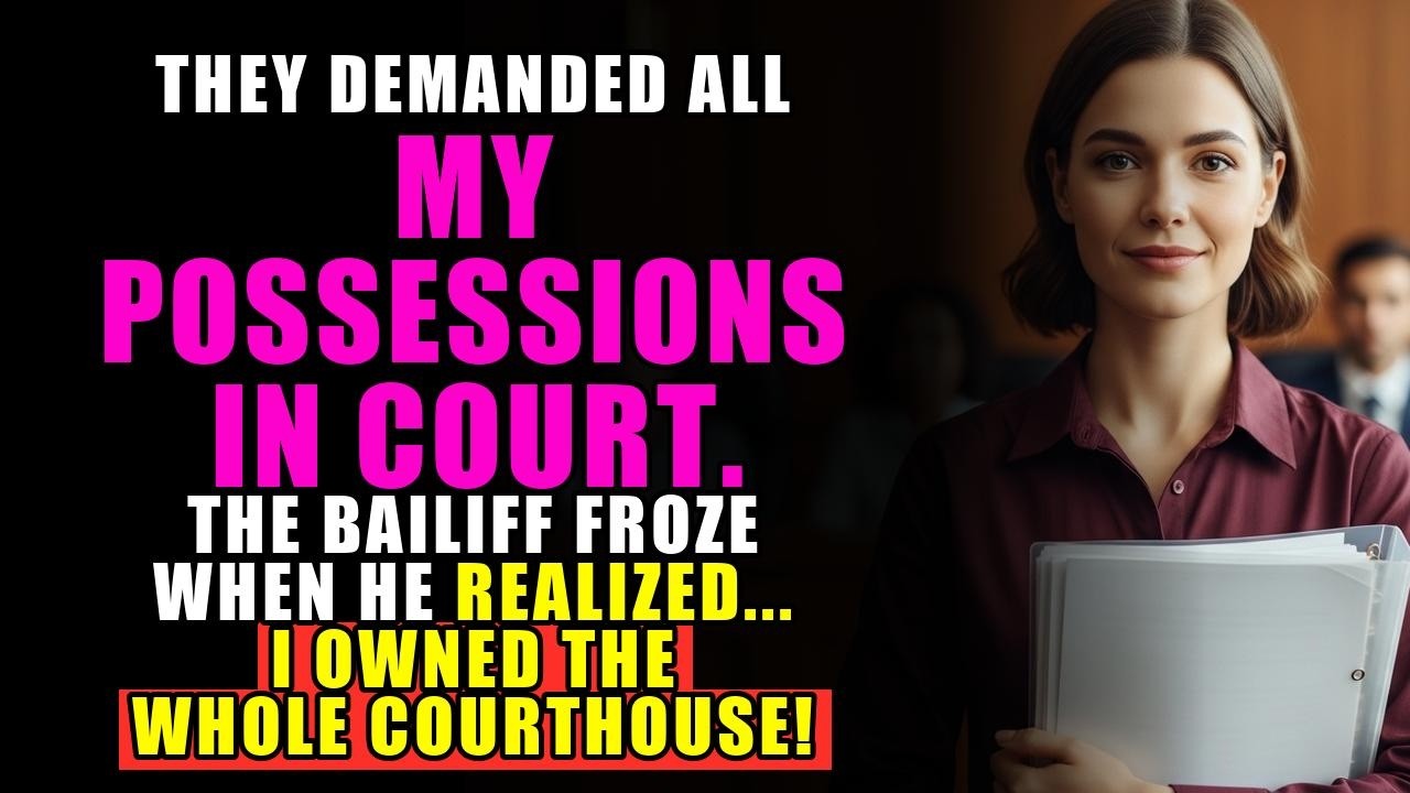 My parents demanded all my possessions in court—the bailiff’s face when he realized I owned the cour