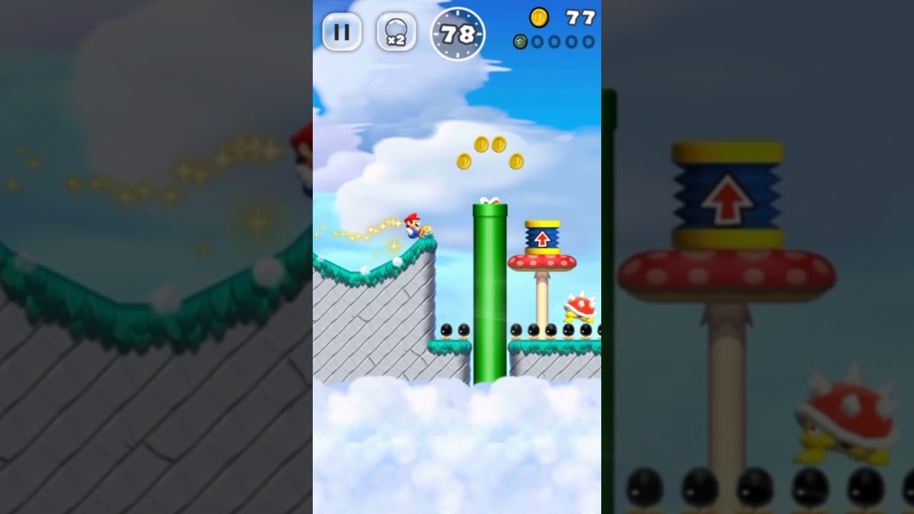 Super Mario Run - Monde ☆ (Piéces noires) [Français]