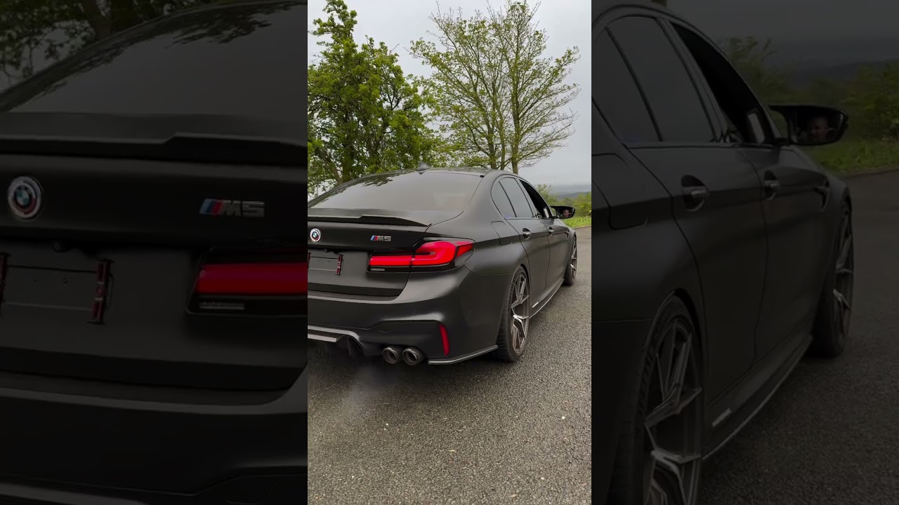 BMW M5 exhaust Akrapovic sound😍 #m5f90 #m5 #akrapovic