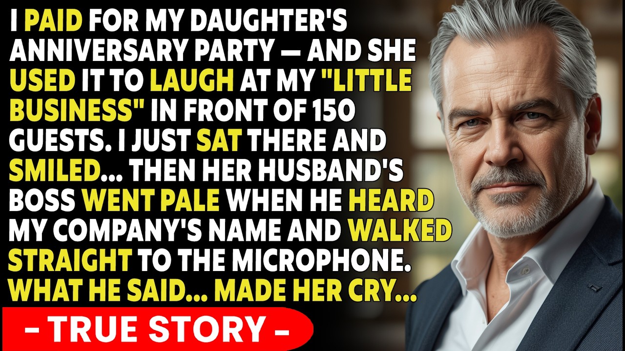 My Daughter Mocked Me at Her Party I Paid For — Until Her Husband's Boss Grabbed the Mic| TRUE STORY