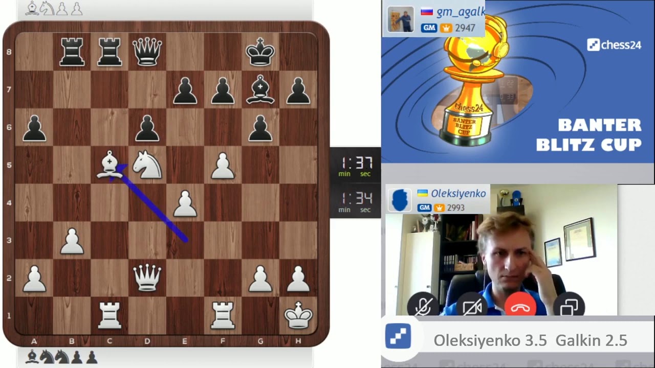 What a checkmate! | GM Oleksiyenko vs. GM Galkin: Banter Blitz Cup