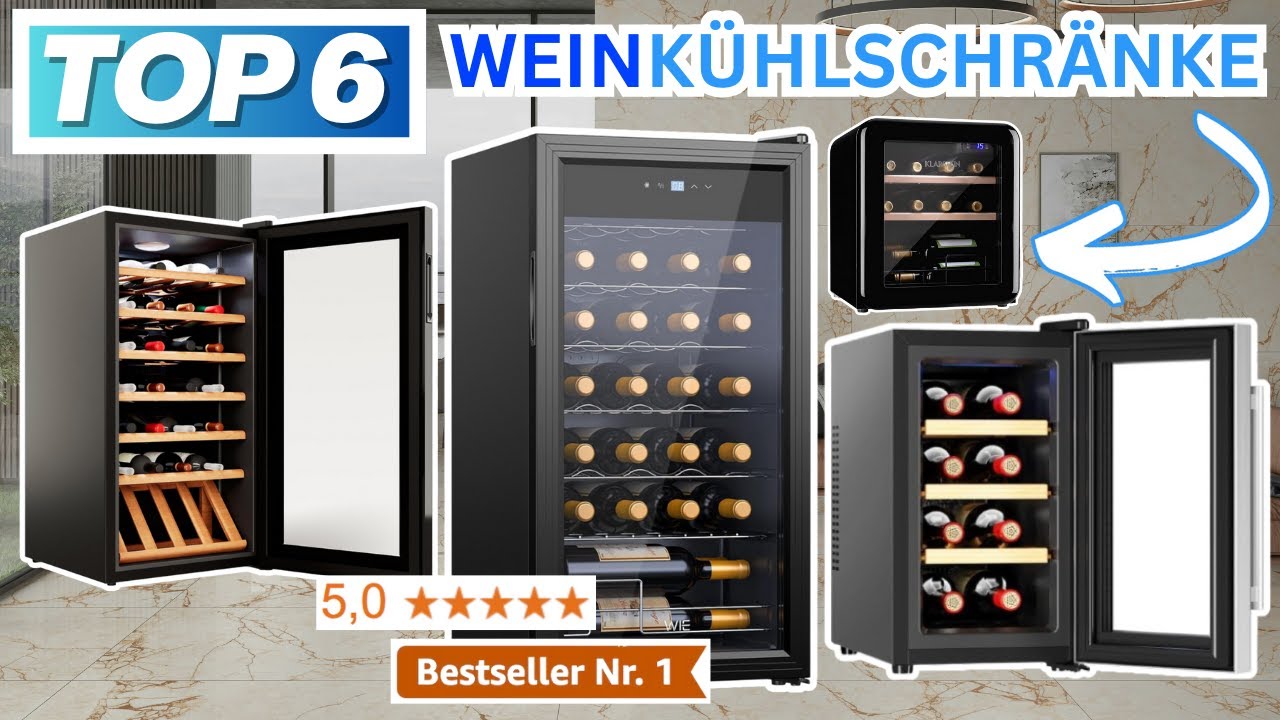 Beste WEINKÜHLSCHRÄNKE (Testsieger 2026) | Top 6 Weinkühlschränke Vergleich
