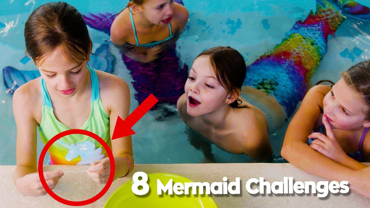Kids Try 8 Different Mermaid Tail Challenges