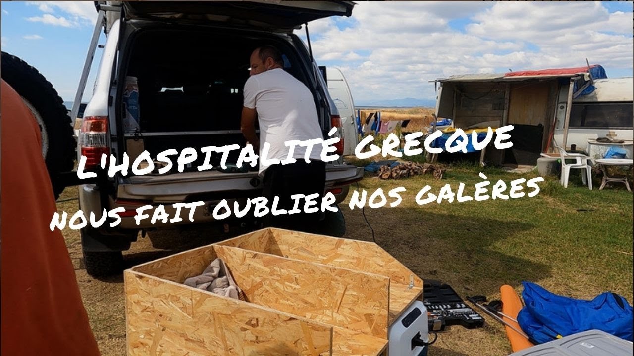 Ep.13 Première galère dans notre tour d'Europe en famille, on est sauvés par la générosité grecque