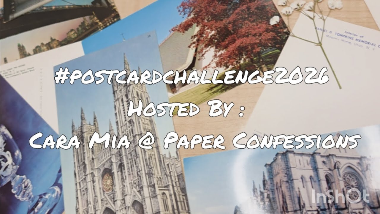 ANNOUNCEMENT !!!  #postcardchallenge2026 | Hosted by : @PaperConfessionswithCaraMia | V.R 