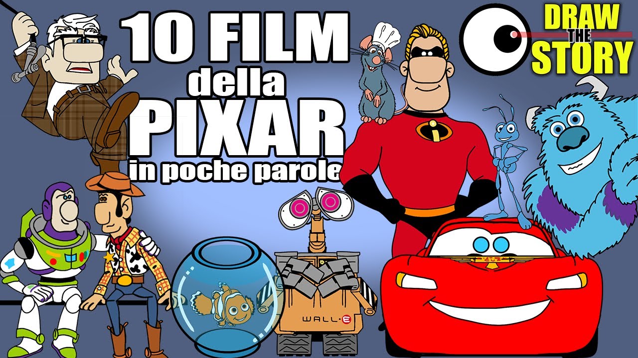 10 FILM della PIXAR in poche parole (ft @MarionBlu ) 🧸 Draw The Story